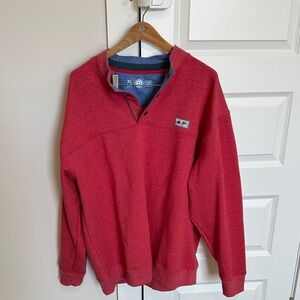 Classic V-Neck Red Men's Sweater